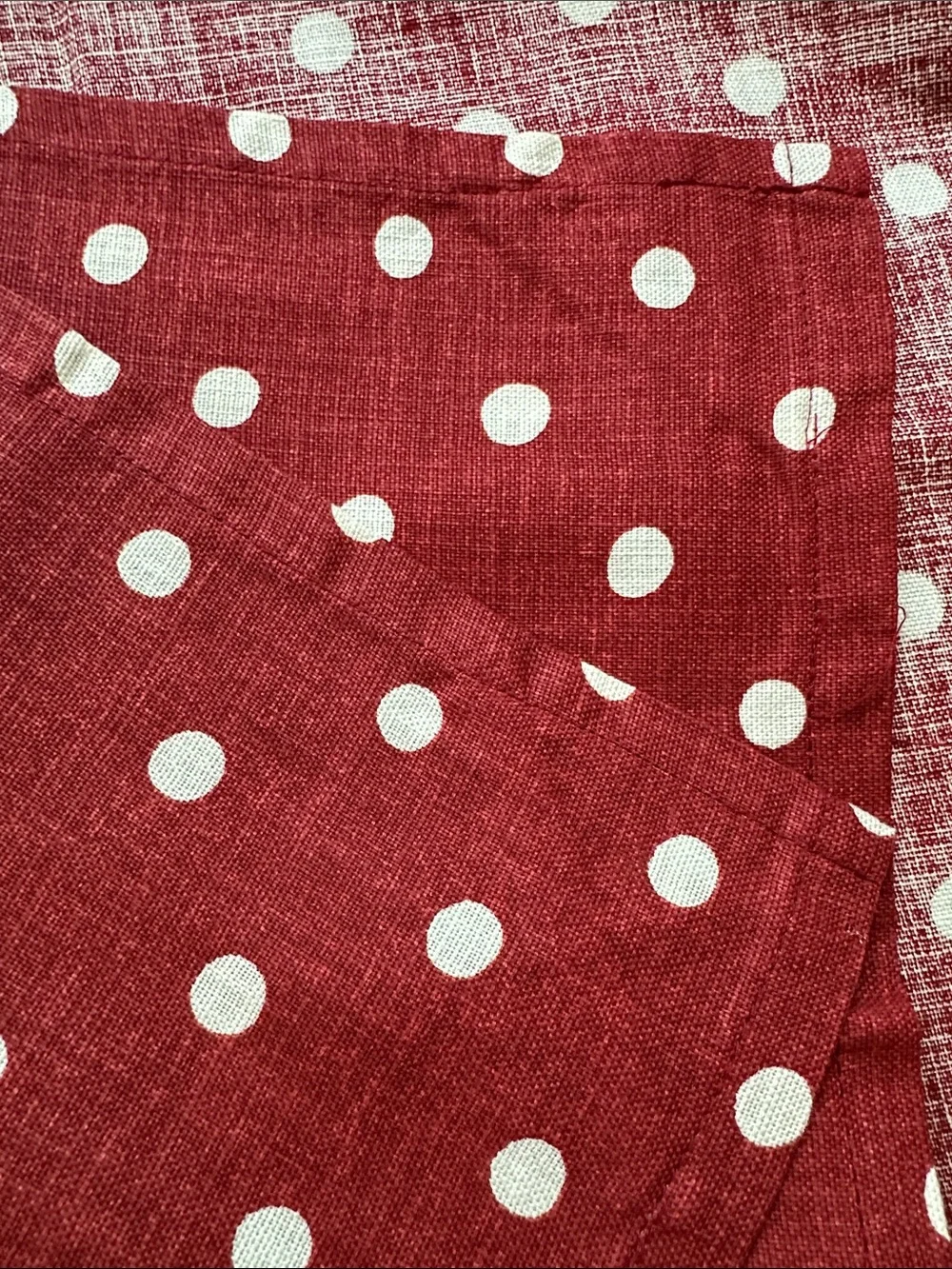 NWOT 2 Pottery Barn Dish Towels Red Polka Dot Americana Patriotic 20” x 30”